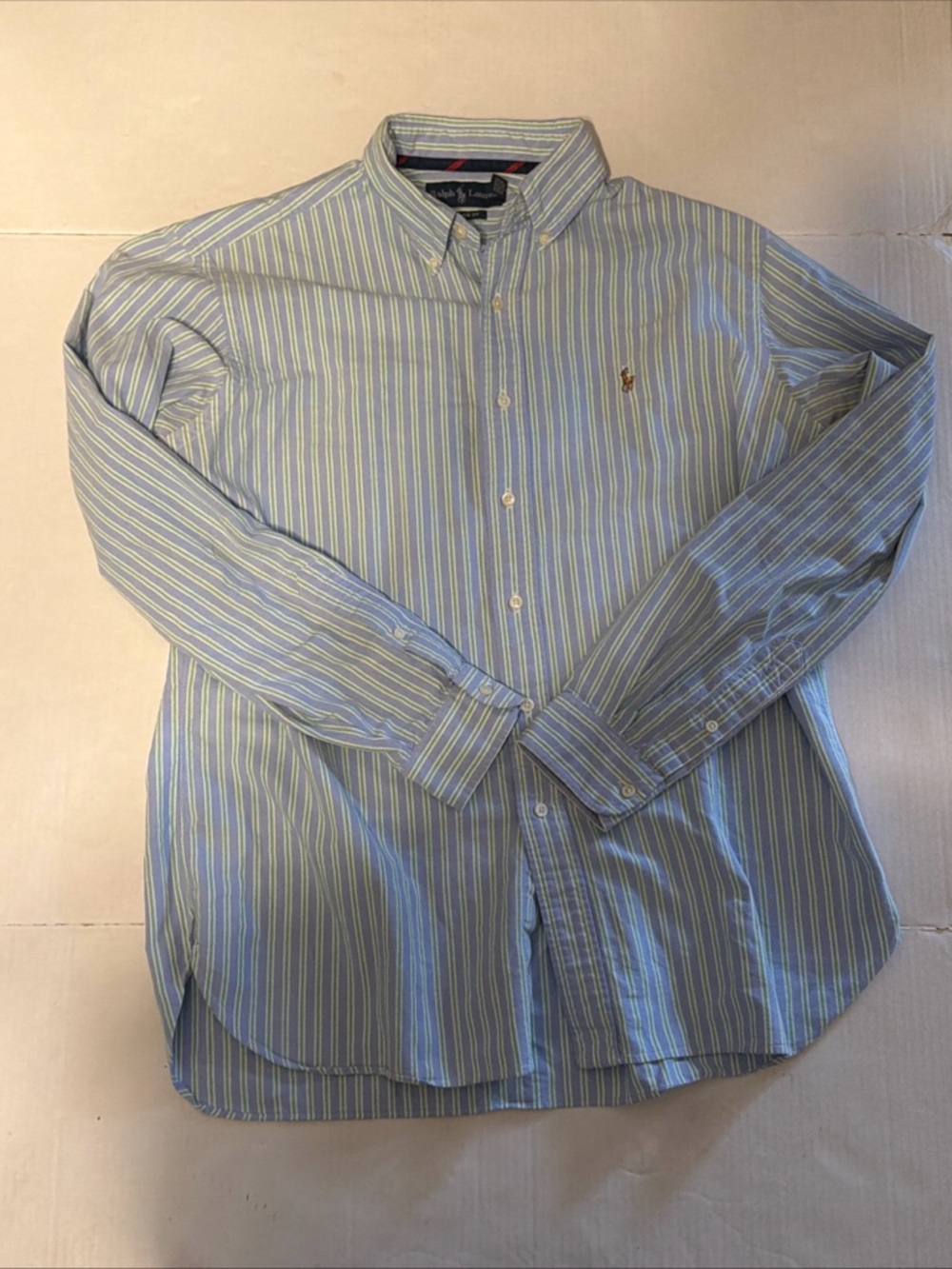 Polo by Ralph Lauren Light Blue Stripe Button-Up Shirt
